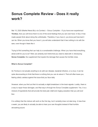 sonus complete review does it really work