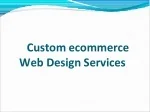 ecommerce web design services - slide 1
