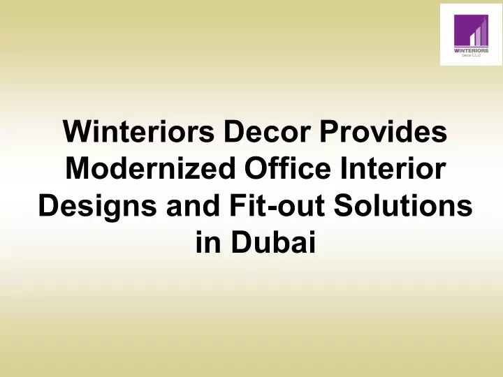 winteriors decor provides modernized office