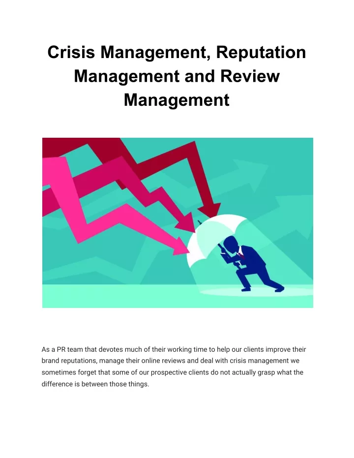 crisis management reputation management