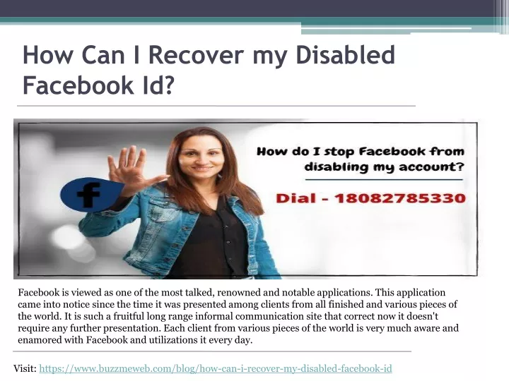 how can i recover my disabled facebook id