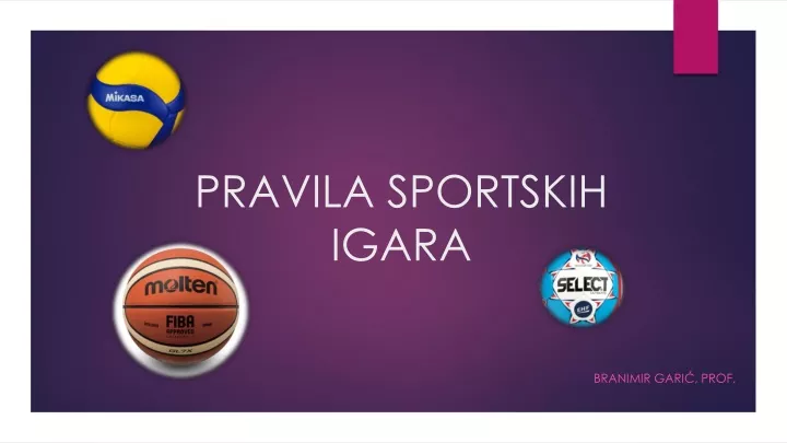 pravila sportskih igara