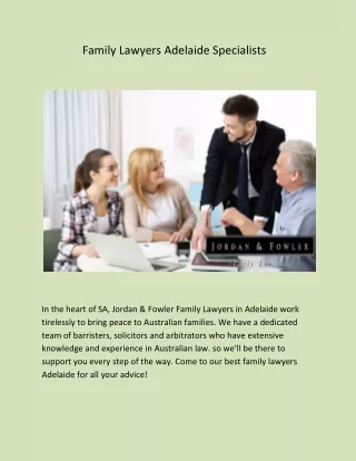 Family Lawyers Adelaide Specialists