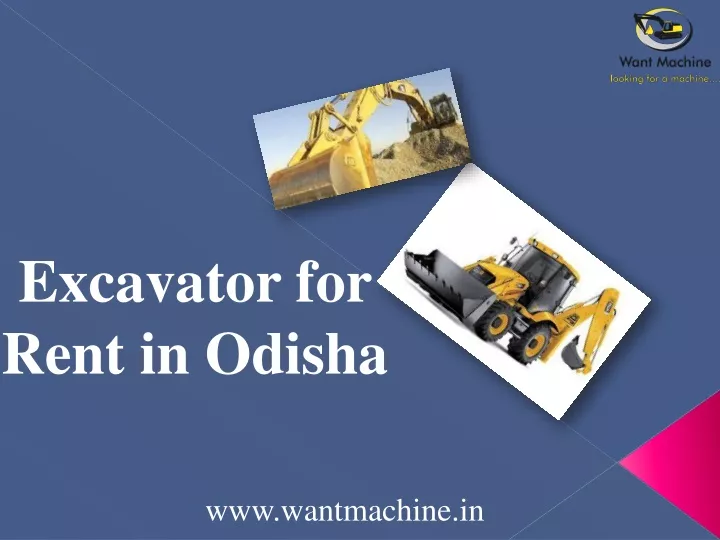 excavator for rent in odisha