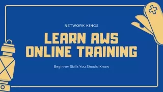 Learn AWS Online Training With Network Kings