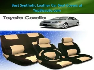 Best Synthetic Leather Car Seat Covers at YupBizauto.com