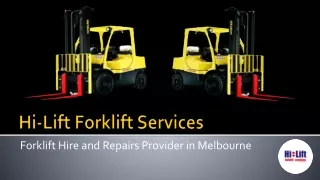 Used Forklifts for Sale in Melbourne - Hi-Lift Forklift Services