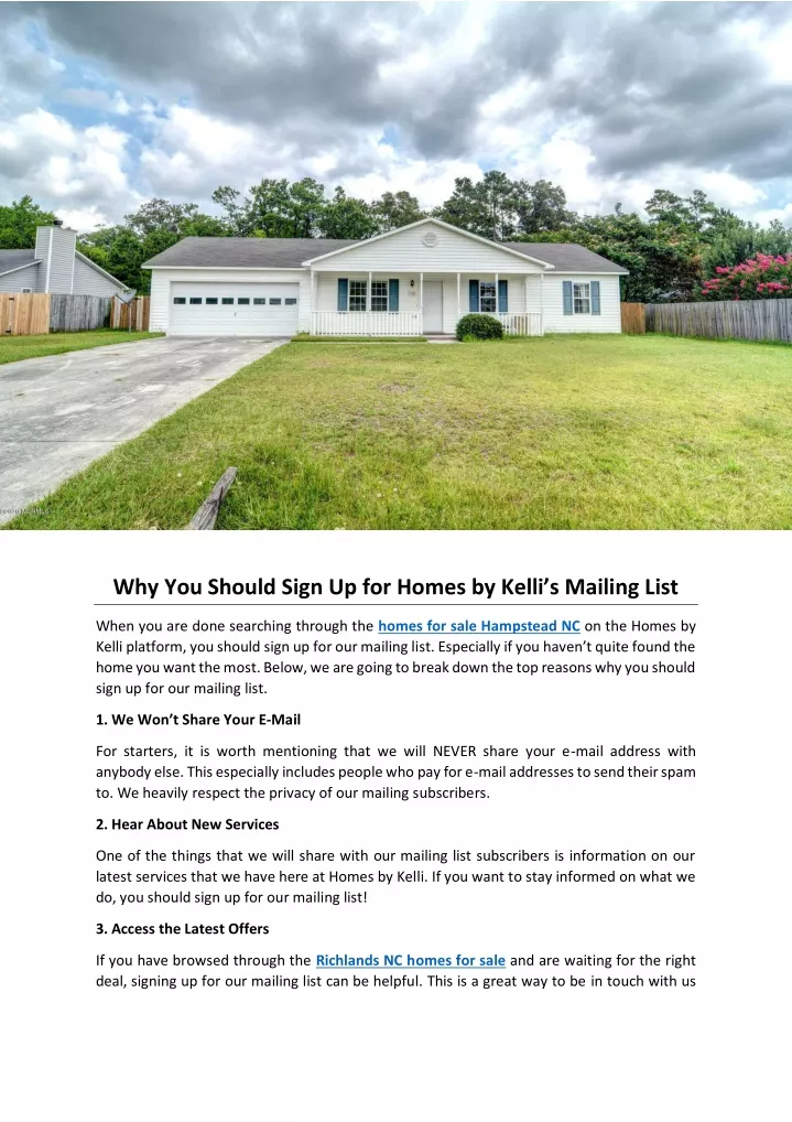 why you should sign up for homes by kelli