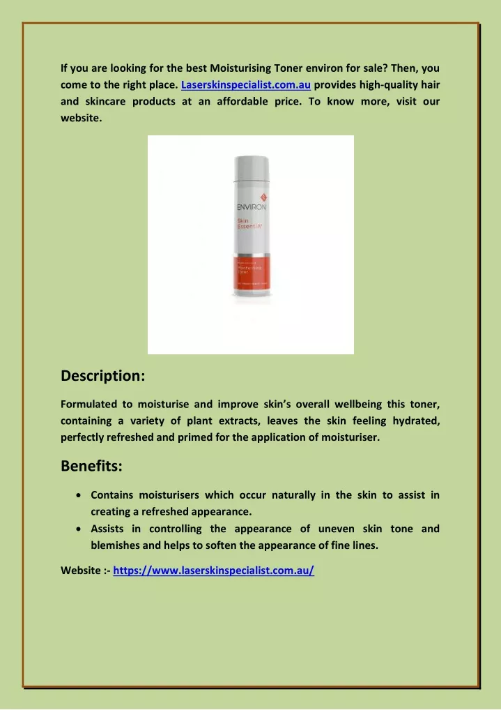 if you are looking for the best moisturising