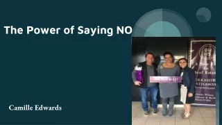 The Power of Saying NO_ Camille Edwards