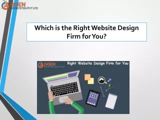 Which is the Right Website Design Firm for You?
