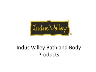 Buy Indus valley Natural Bath and Body products