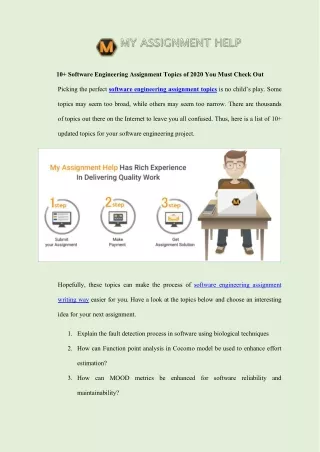 10 software engineering assignment topics of 2020