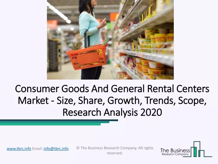 consumer goods and general rental consumer goods