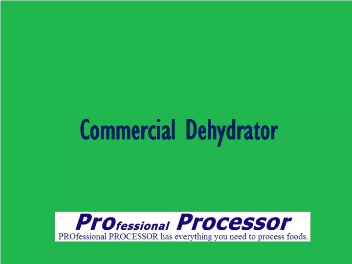 commercial dehydrator