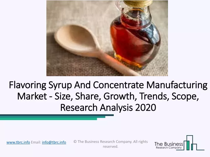 flavoring syrup and concentrate flavoring syrup