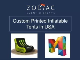 custom printed inflatable tents in usa