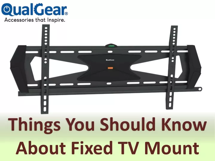 things you should know about fixed tv mount