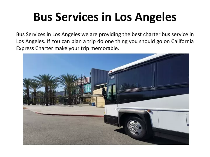 bus services in los angeles
