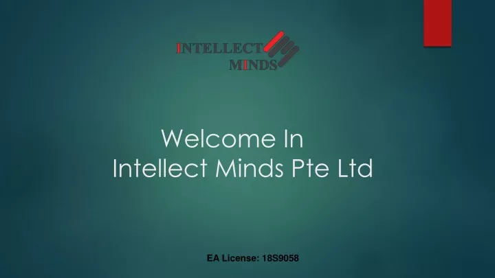 welcome in intellect minds pte ltd