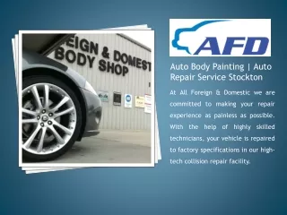 Auto Body Painting | Auto Repair Service Stockton | AFD Body Shop