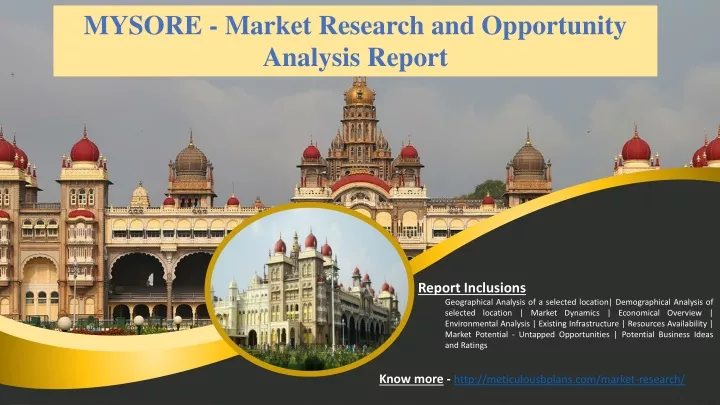 mysore market research and opportunity analysis