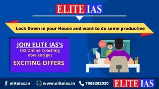 Best online coaching for IAS in India for working professionals!