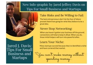 New Info-graphic by Jared Jeffrey Davis on Tips for Small Business and Startups