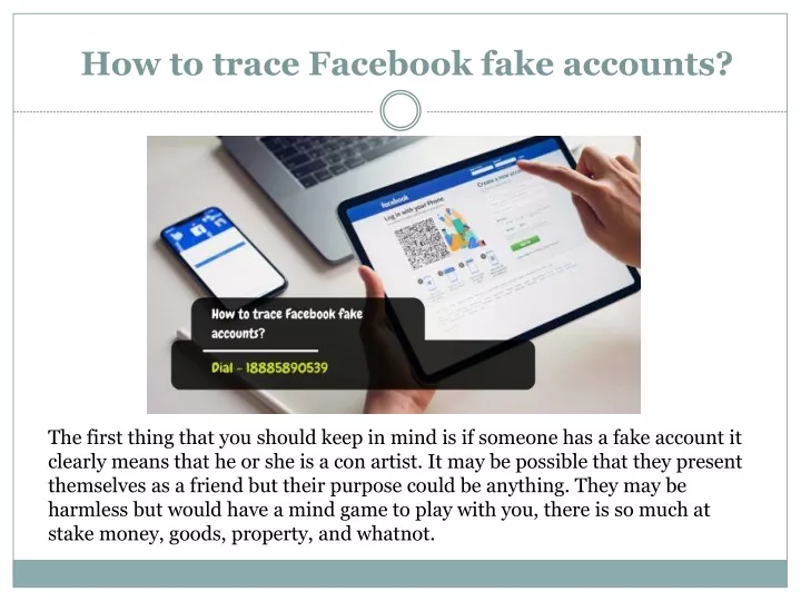 how to trace facebook fake accounts