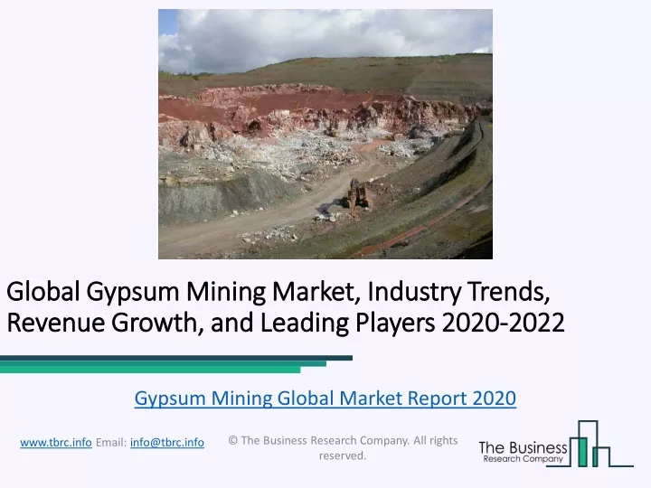 global global gypsum mining gypsum mining market