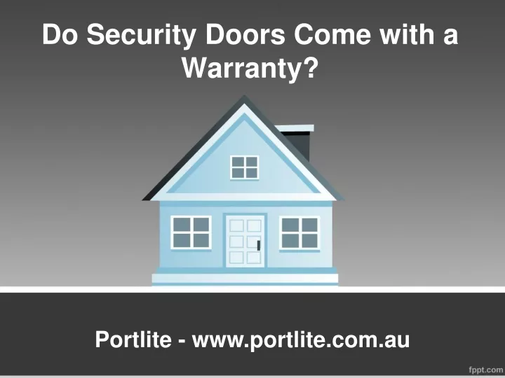 do security doors come with a warranty