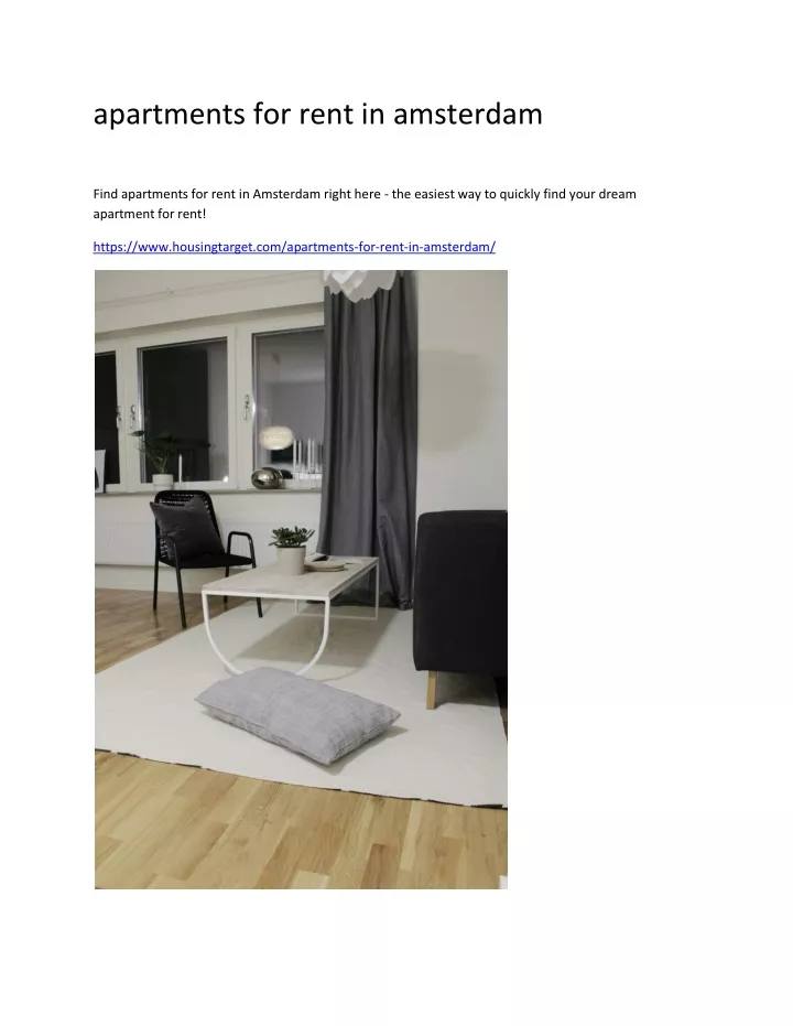 apartments for rent in amsterdam