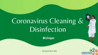 Coronavirus Cleaning Services in Michigan