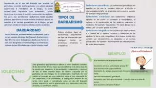 incorrecci n en el uso del lenguaje que consiste