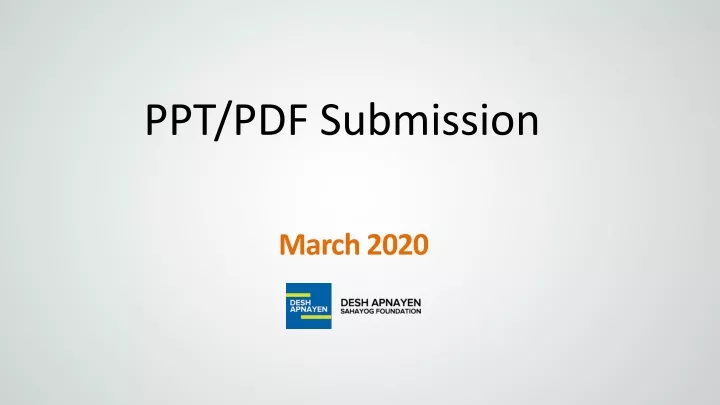 ppt pdf submission