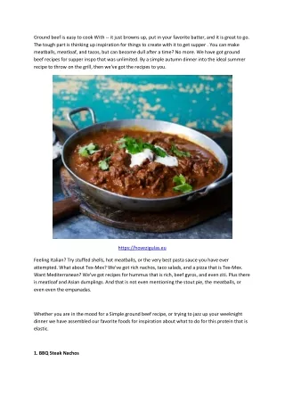 ground beef is easy to cook with it just browns