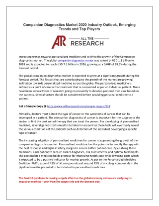 companion diagnostics market 2020 industry
