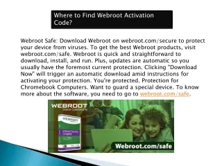 webroot.com/safe - Enter Webroot Key Code - Webroot Safe