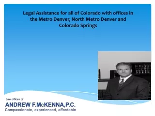 Colorado Bankruptcy Attorney - Andrew F. McKenna