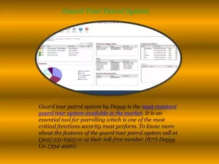 guard tour patrol system