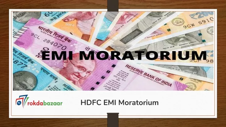hdfc emi moratorium
