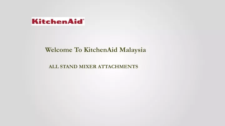 welcome to kitchenaid malaysia