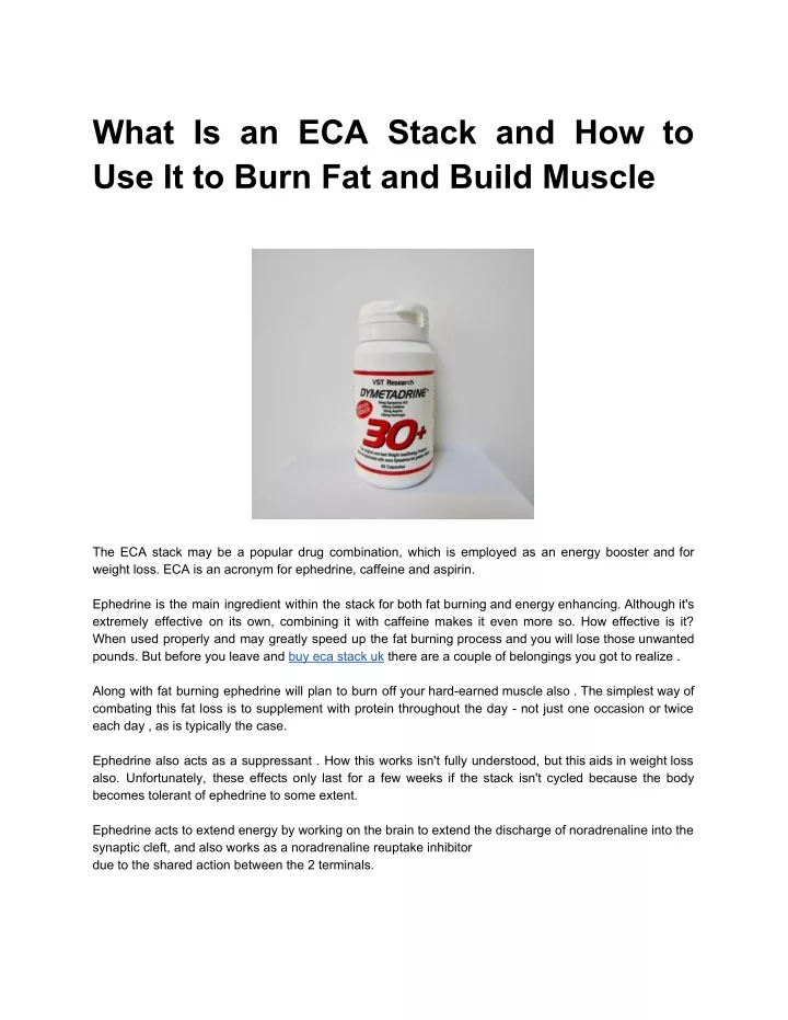 what is an eca stack and how to use it to burn