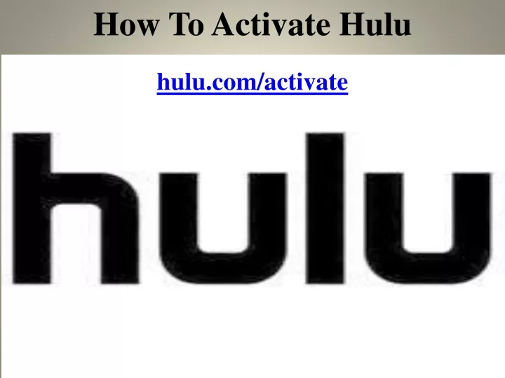 how to activate hulu