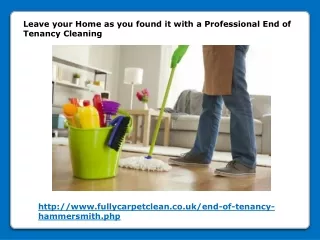 leave your home as you found it with