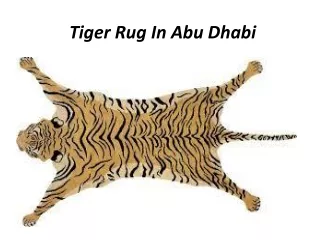 tiger rug in abu dhabi