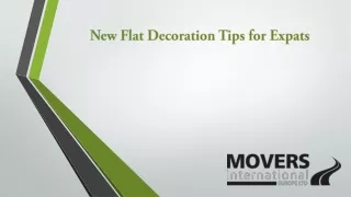 new flat decoration tips for expats