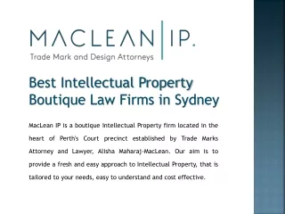 Best Intellectual Property Boutique Law Firms in Sydney