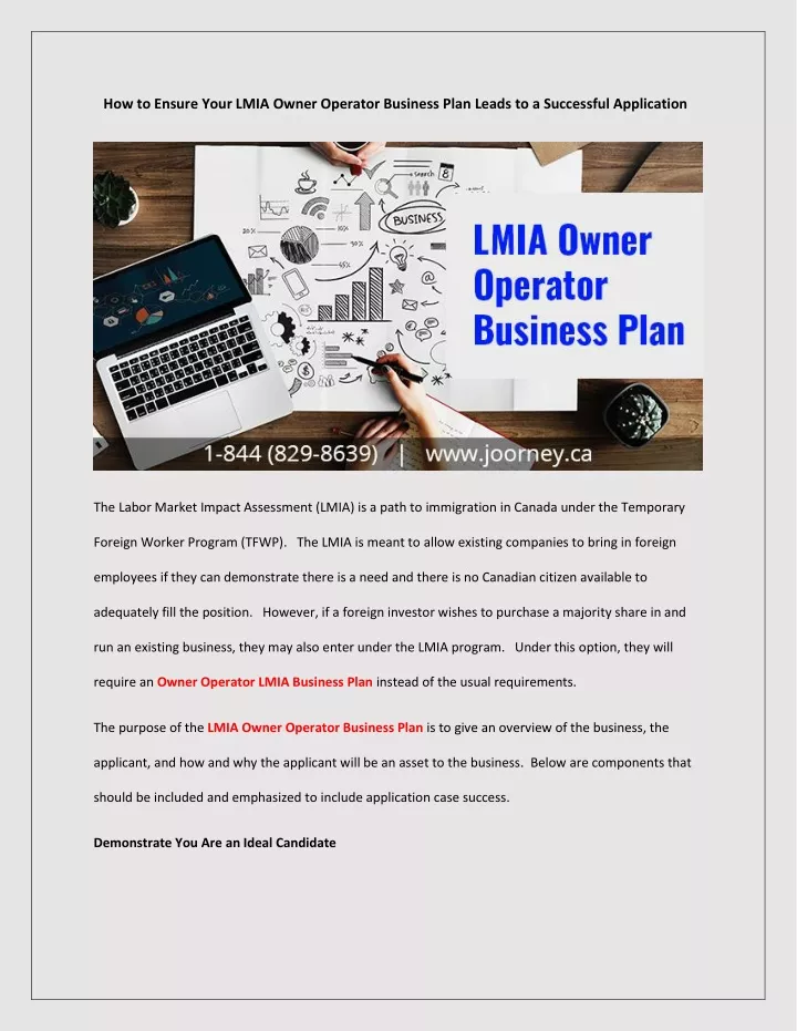 how to ensure your lmia owner operator business