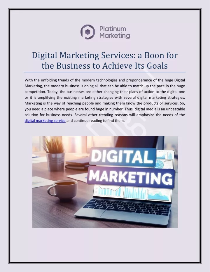 digital marketing services a boon